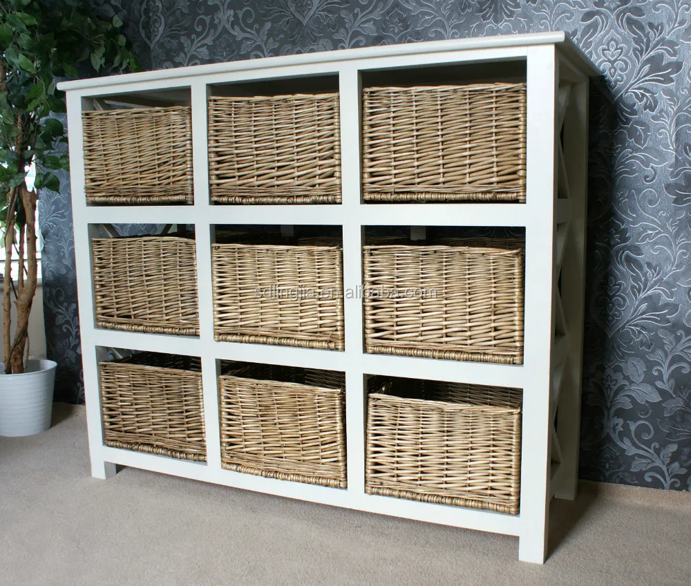 Gloucester petite 9 lade opslag rotan rieten mand laden behuizing ...