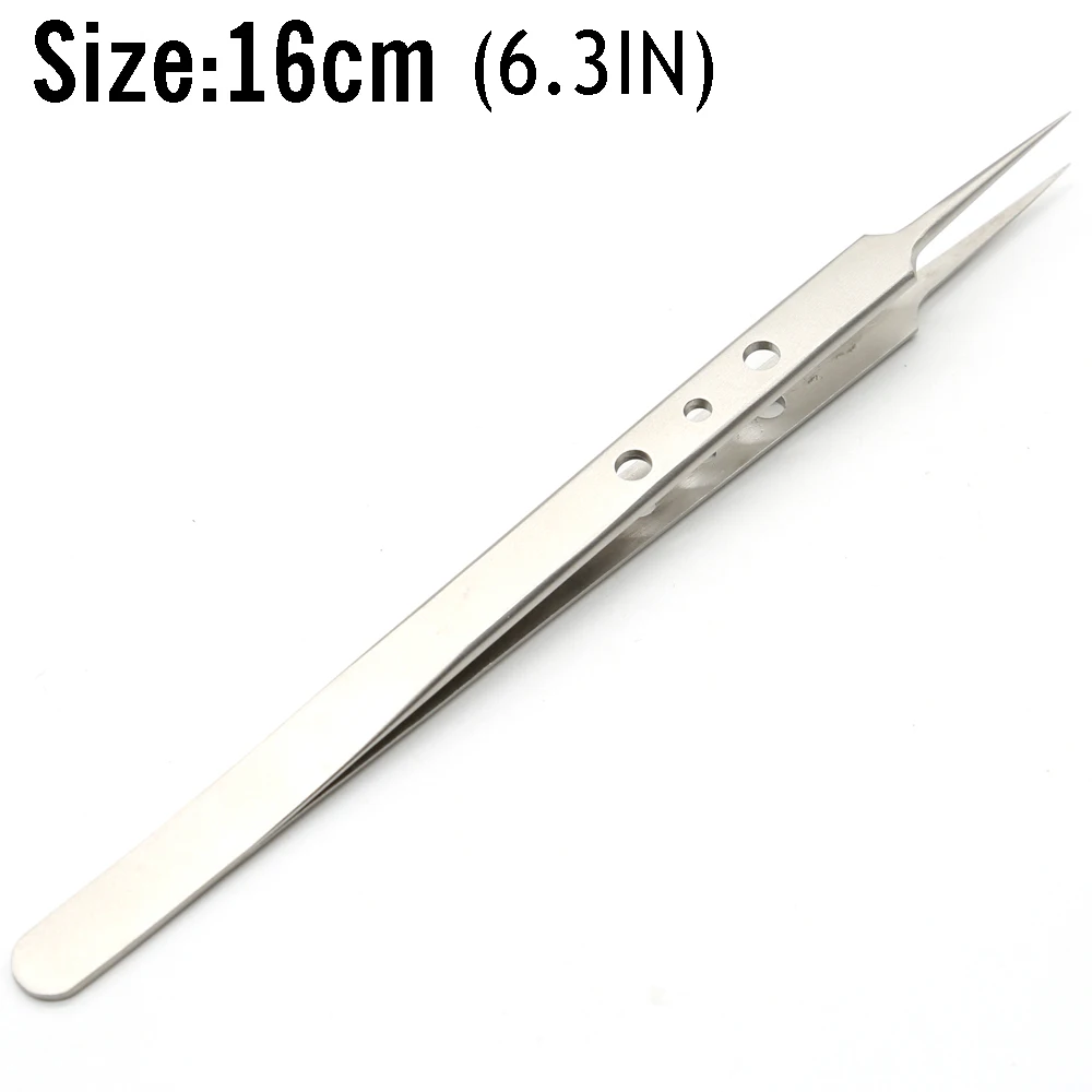E.durable Stainless Steel Very Fine Tip Tweezers Set,Straight Tapered