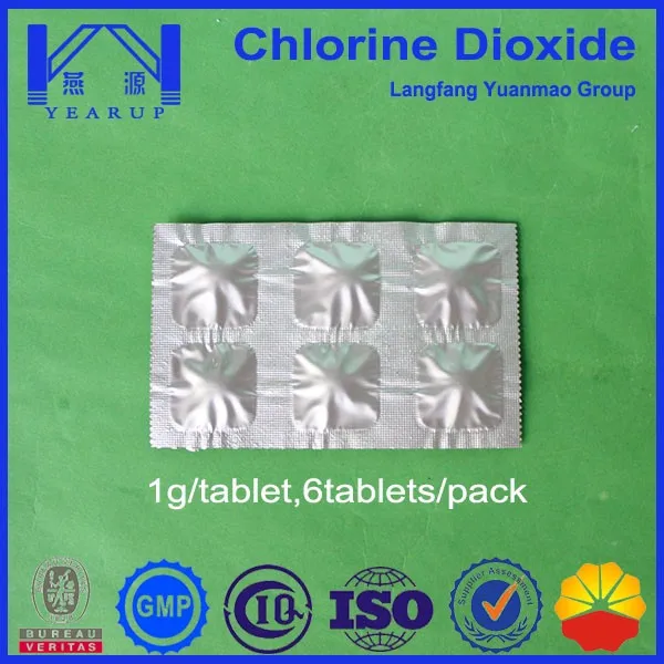 1g chlorine dioxide tablet