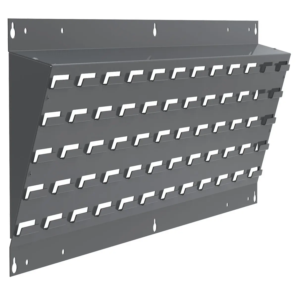Buy AkroMils 30637A Powder Coated Steel Louvered Lean Wall Mounted Panel for Plastic Hanging
