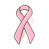 Factory direct sale cancer awareness enamel pins for public walfare activity