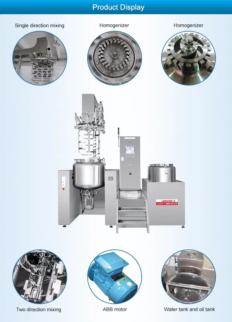 Emulsifier Homogenizer Body Lotion Cream Ointment Making Mixing Machine