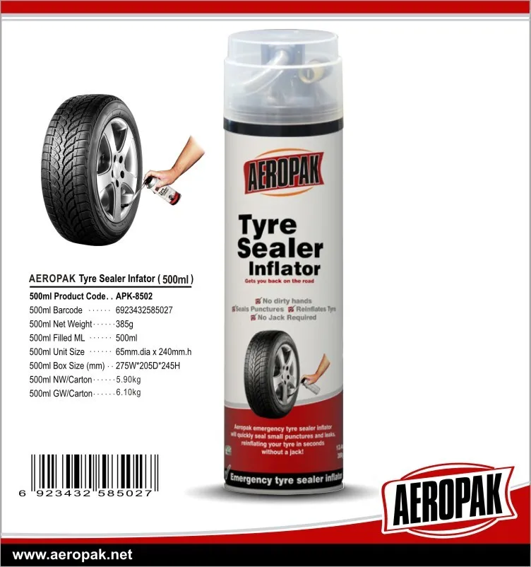 AEROPAK_Tyre Sealer & Inflator_APK-8502_500ml
