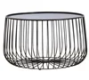 Round iron small Tea Table Minimalist Modern Design Pumpkin Black Living Room Furniture metal Coffee end table