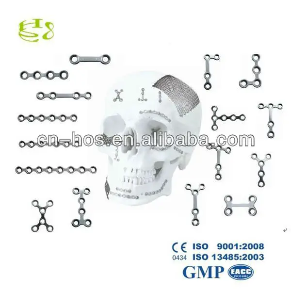 Skull Lock Cranioplasty Cranial Titanium Plate/ Maxillofacial Mesh