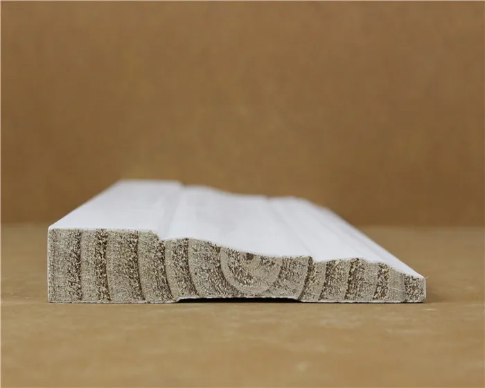 
white gesso primed finger Joint Chinese wood mouldings white gesso primed finger Joint Chinese wood mouldings