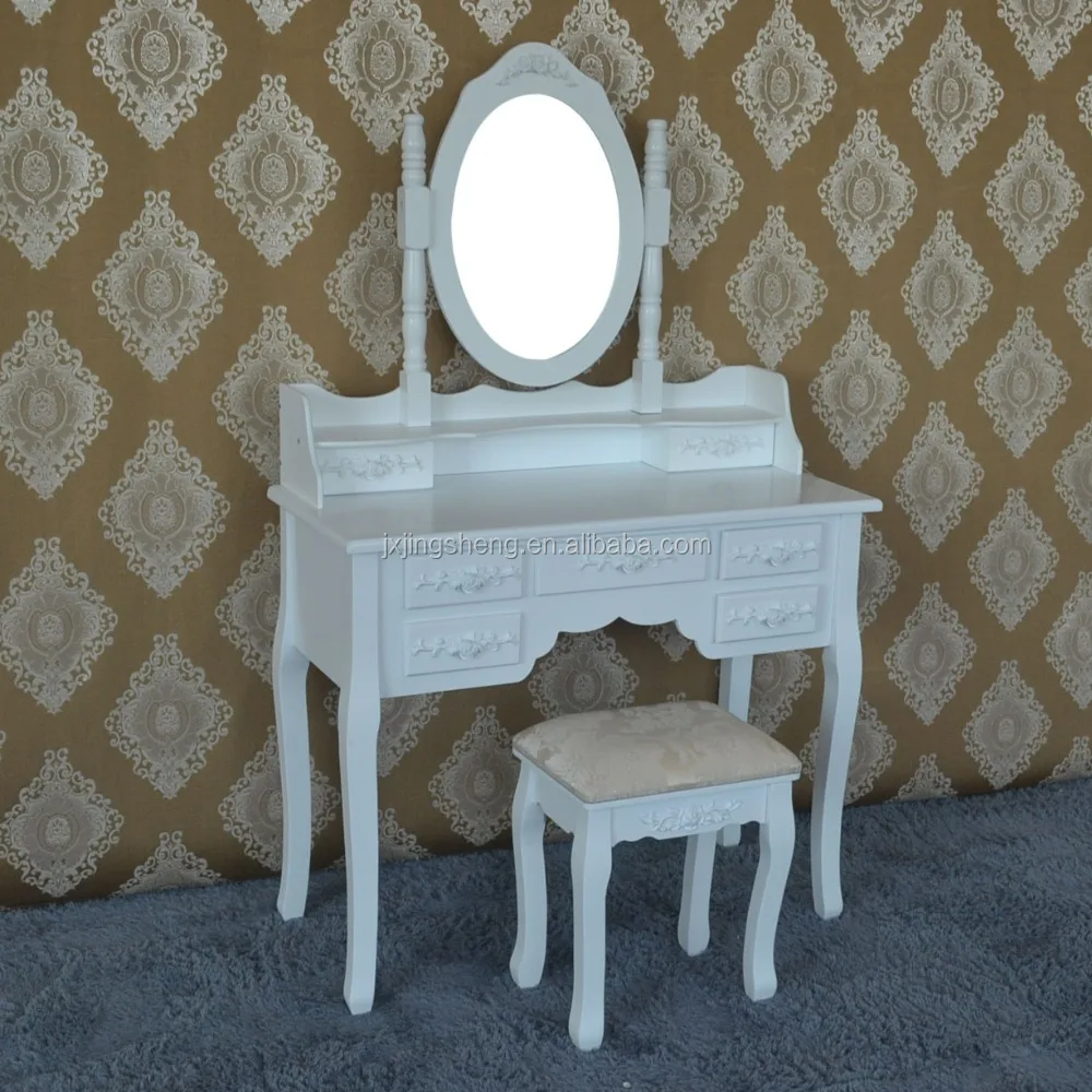 White Cheap Makeup Dresser With Mirror And Chair Buy Dresser
