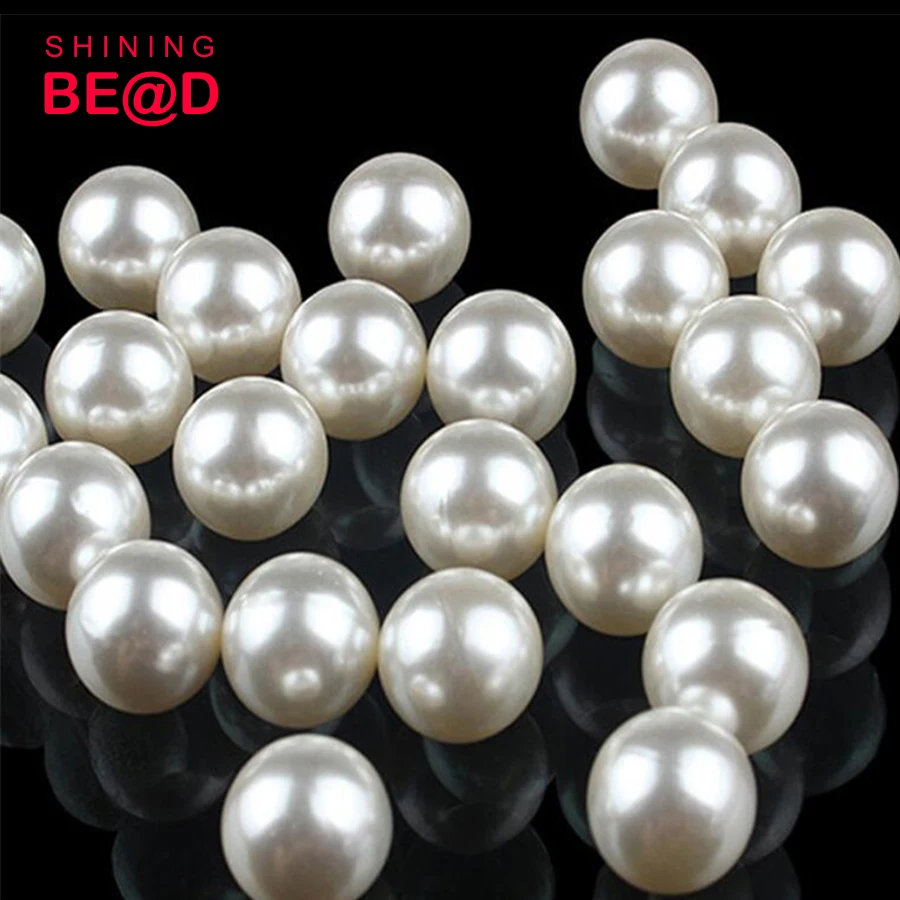 loose faux pearls without holes