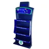 Customized POP wooden body wash shampoo display stand for retail shop