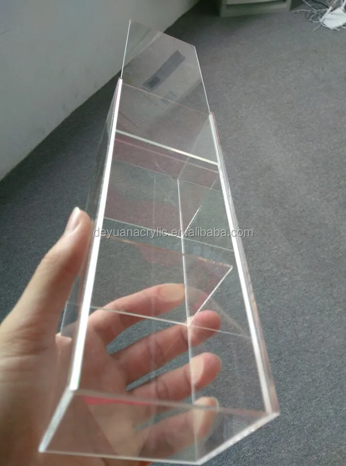 Claro Pequeño Acrílico Pantalla Tapa Deslizante Caja - Buy Caja De