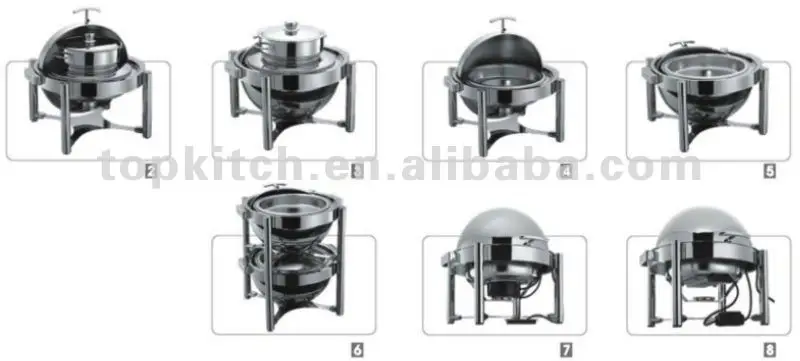 Buffet Using Heavy Duty Hindge Luxury Design Mirror Stainless Steel Chafing Dish