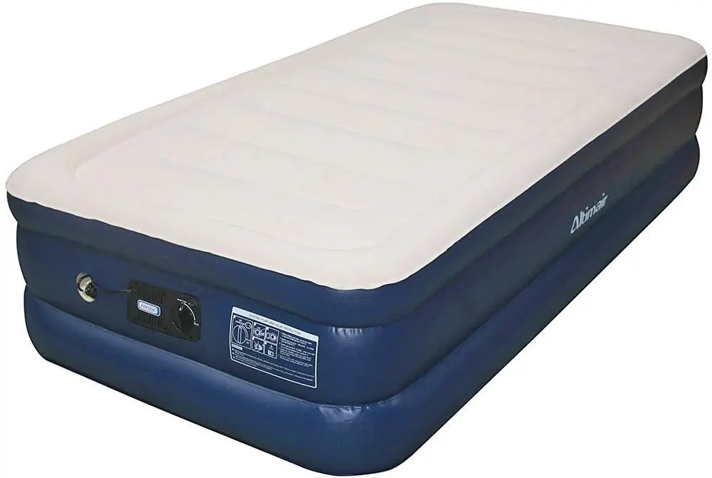 Air Mattress Twin Inflatable Airbed Built-in Pump Lightweight 600 lbs Bedro...