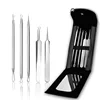 Featured Beauty Tools Set Blackhead Tweezer Remover Kit with Mirror