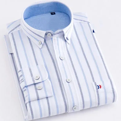 Oemtailor 100%Cotton Oxford Stripe Shirt Men Oxford Shirt