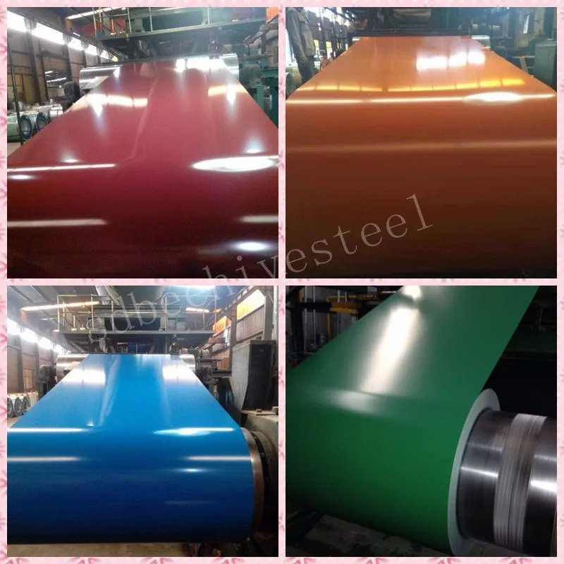 300tons 0.42*1200 Ral3005 Color Prepainted Galvanized / ppgi steel to Africa