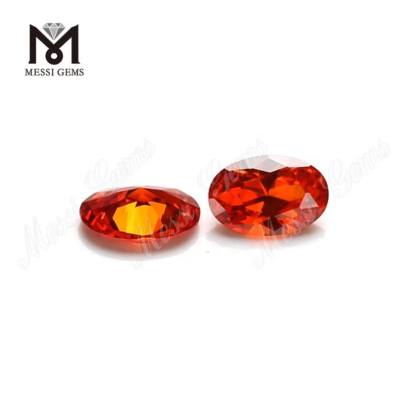Engros Orange CZ Oval 4 x 6 mm LOOSE CUBIC Zirconia Stone