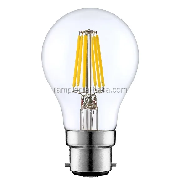 B22 Bayonet Edison LED Bulbs 4W Antique Tube Filament Edison LED Light Bulbs Warm White 2300K
