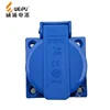 China supplier Single-phase 3-pole socket 220v 16A WEIPU european socket