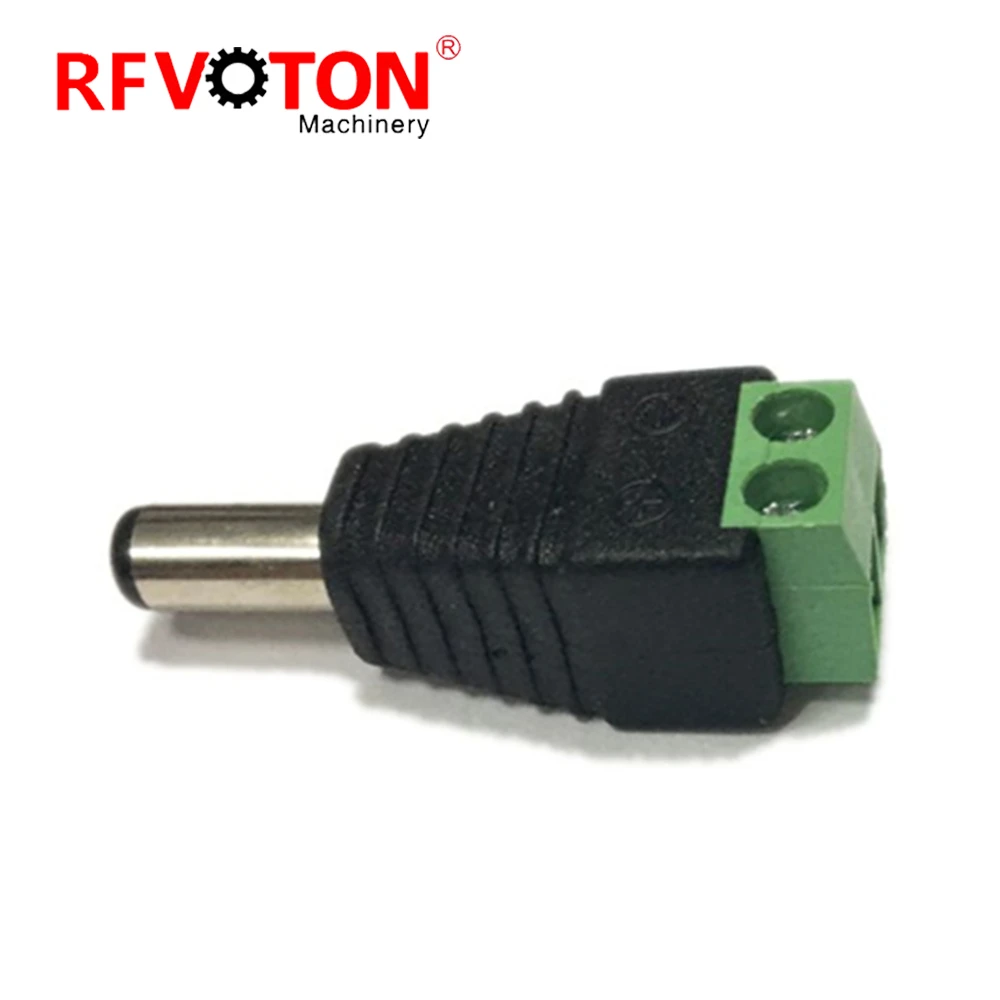 Voton CCTV Video Camera Connector DC male and Female 5.5 x 2.1mm CCTV DC Power Jack manufacture