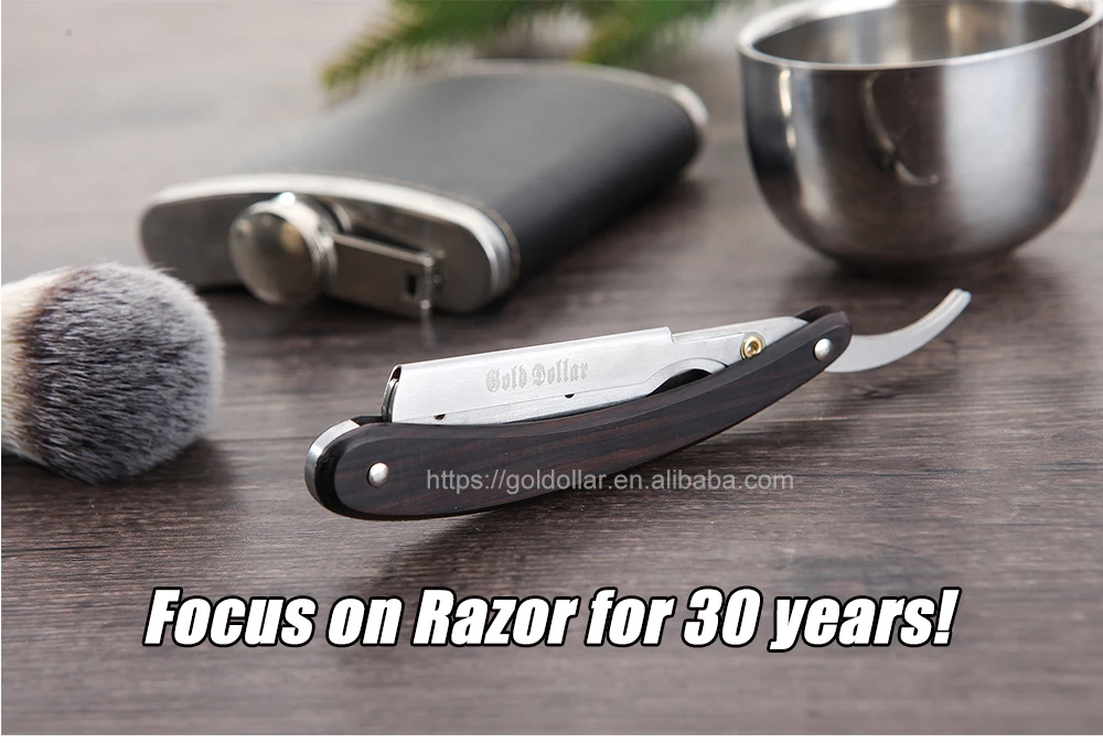 "goldollar Rb9" Disposable Stainless Steel Barber Razor Straight Razor