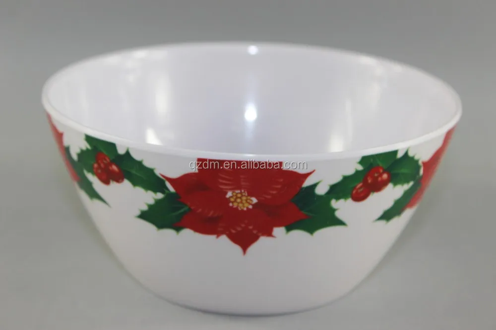 Christmas Design Melamine Salad Bowl For Promotion