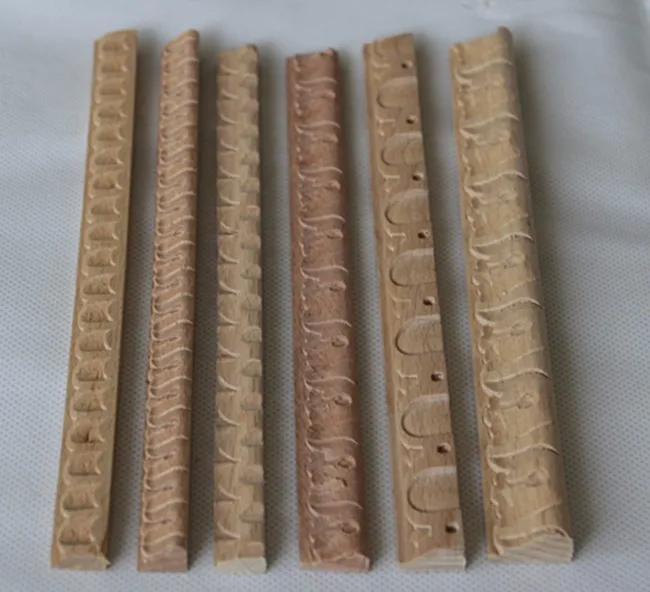 carved solid wood moulding/carving beech wood moulding/half round wood trim