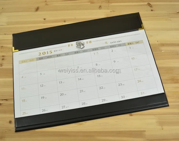 Leather Desk Calendar Planner Table Desk Calendar Planner Monthly