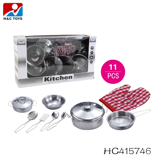 small steel kitchen set