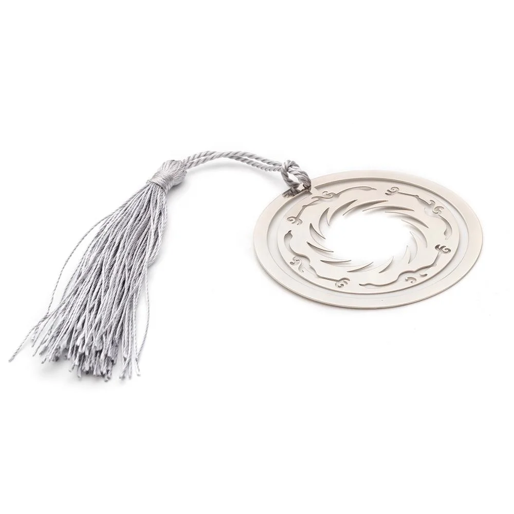 Custom logo aluminum metal feather snowflake butterfly enamel ribbon christmas design paper metal bookmark