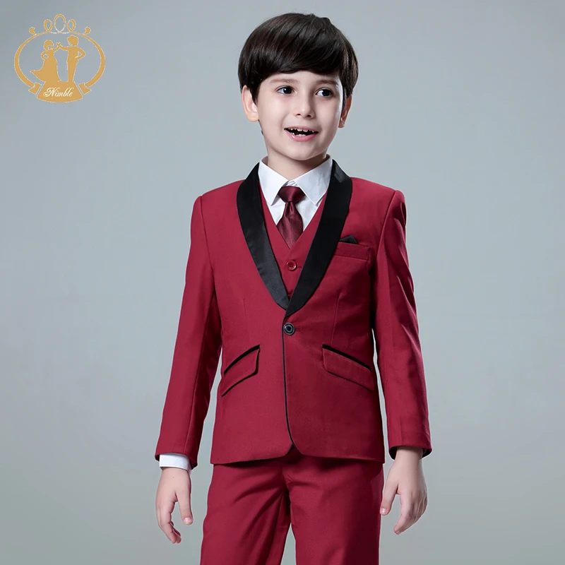 Nimble 2019 High Fashion Kids Boys Three Pcs Suit Set For Wedding Party ...