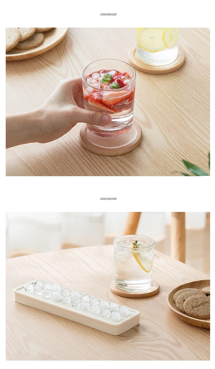 Summer Creative New Products DIY Whisky Multifunction Food Grade Silicone Rectangle Sphere Shape Ice Mold 20 Grids Ice Cube Mold.jpg