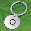 Free Samples Engraved Customized Key Ring Factory Price Newest Style Stainless Steel Keychain Made In China K078