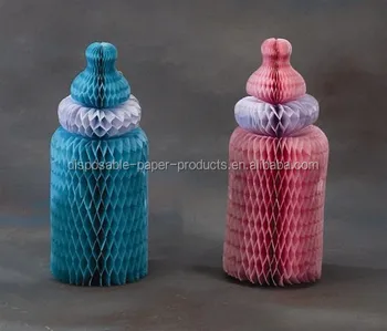 5 baby min crafts shower Tissue Bottle Paper Baby Honeycomb Hanging Decorations NEW