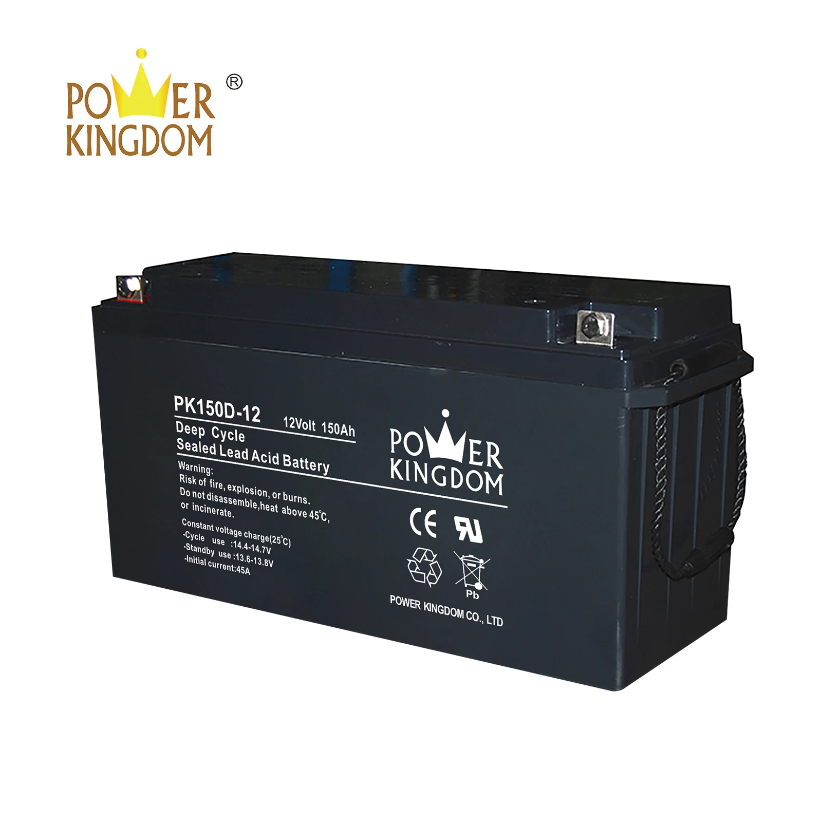 Power Kingdom cycle 130 amp deep cycle battery Supply deep discharge device