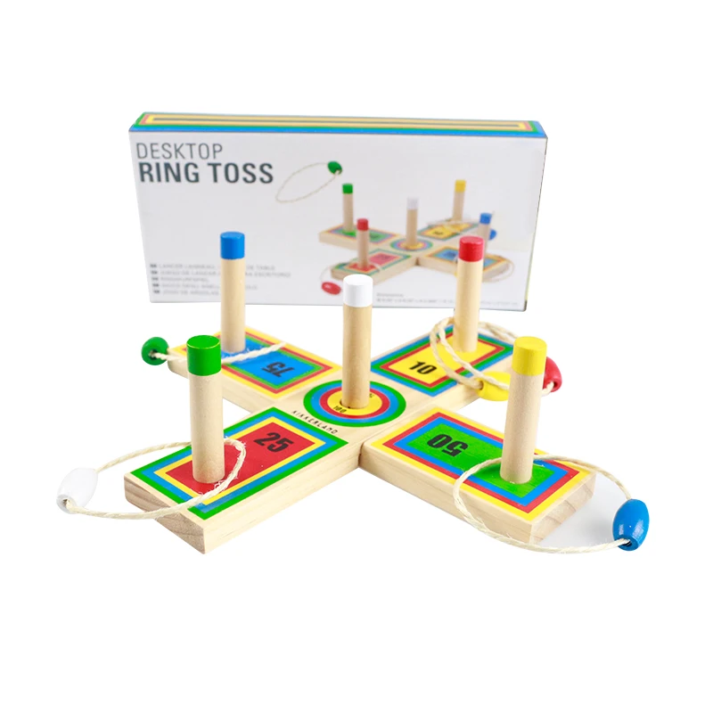 Ring Toss Game Children's Or Family Outdoor Quoits Game Wood Ring