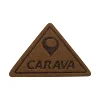 Suede Leather Patch Custom Embossed Leather Patch