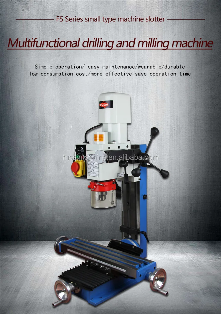 Fusai CE approved 550W small vertical benchtop milling and drilling machine at wholesale price .jpg