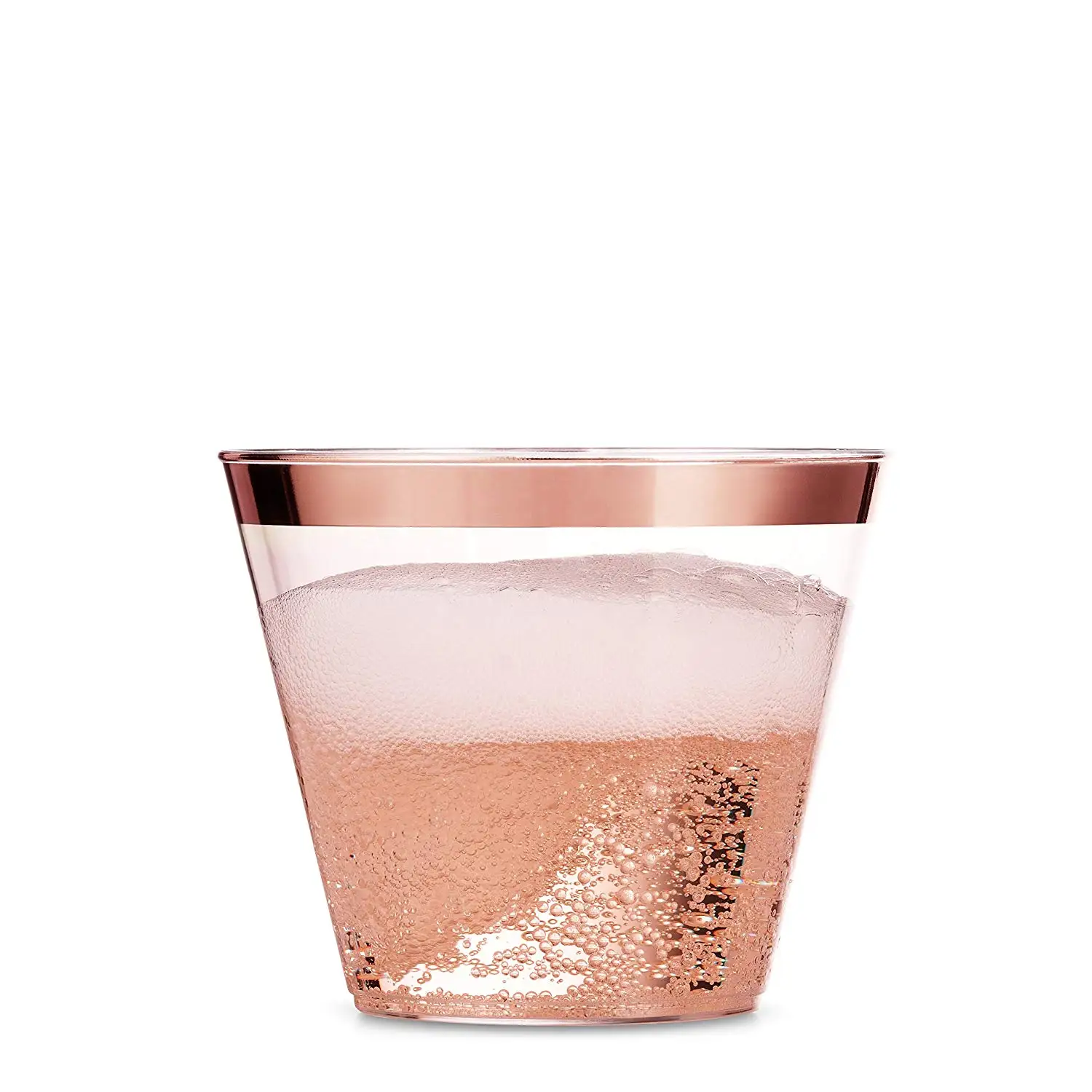 Cheap Elegant Rose Gold Disposable Plastic Cups 9 Oz Buy Plastic Cups