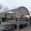 Music show used truss scene