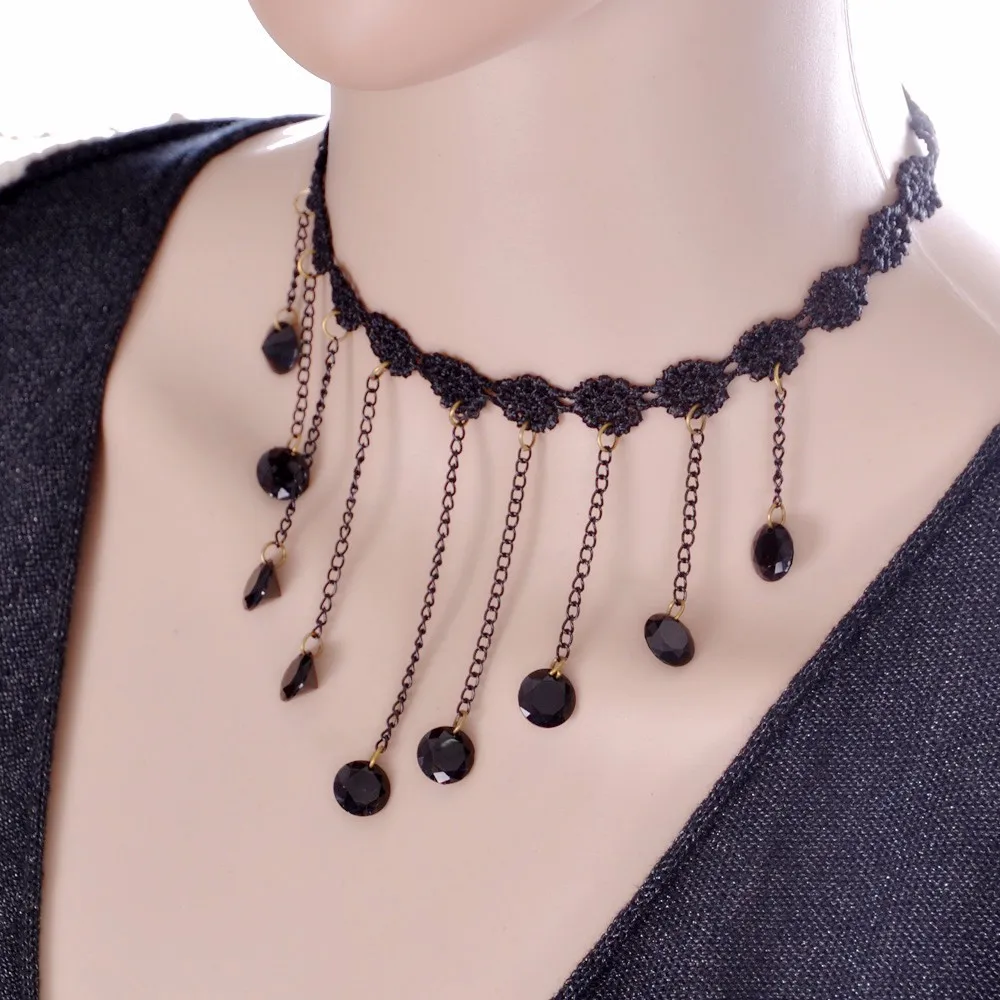 花式分层金链项链女性时尚黄金薄链环项链