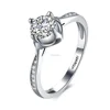 Women Stainless Steel Round CZ Rings Size 6-9 Titanium Silver plated Dance Party Ring