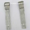 Contact straps for MoSi2 heating elements