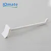 Supermarket pegboard hook customized cardboard lcd display stand white plastic hooks