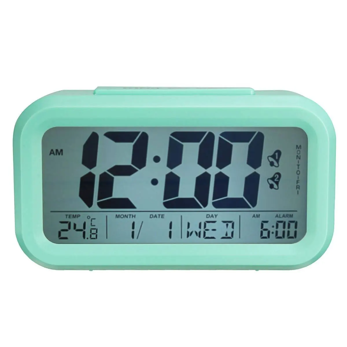 travel alarm clock battery operated