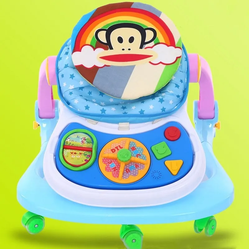 3 In 1 Rotating Baby Walker Car With Push Bar And Brakes For 15 Years