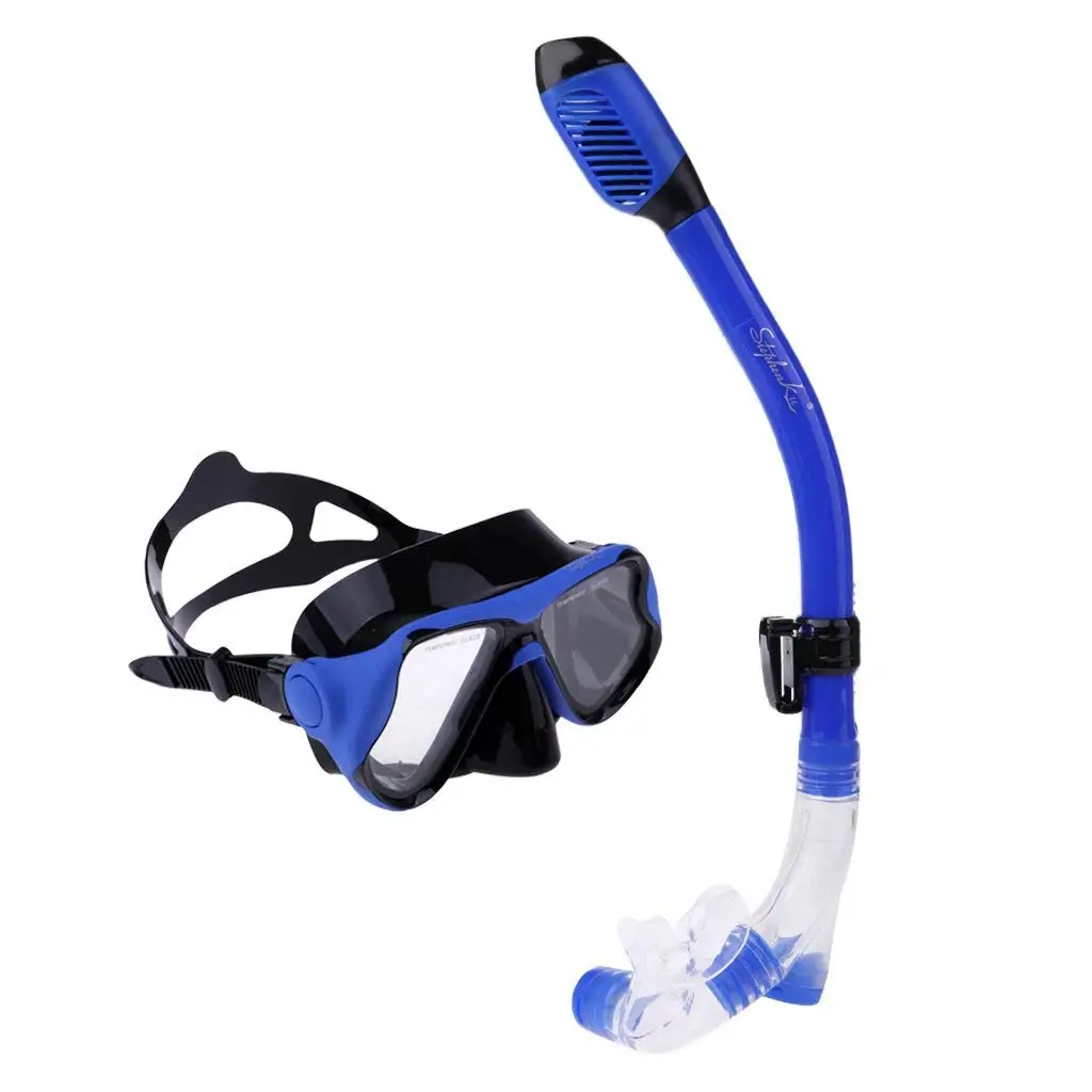 for Junior Children Snorkel Set Double Lens Diving Mask & Snorkel w/Dry ...