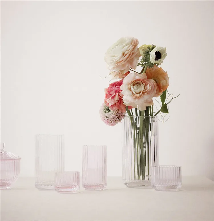 Clear Flower Glass Vase For Home Decoration - Buy Clear Reversible