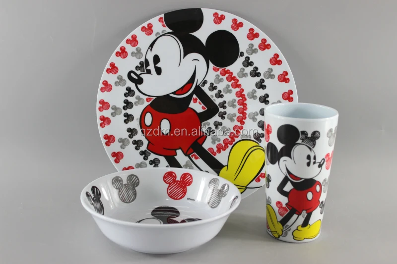 Customeize Logo Melamine Dinnerware set 3pcs