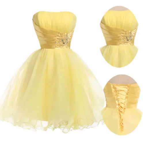 yellow masquerade dress