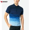 Custom Latest Design Sublimated Color Combination Wholesale Men'S Striped Rugby Youth Casual Polo Shirt